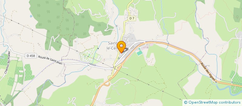 localisation de l'entreprise MONSIEUR FABIEN FAY  SAINT-JEAN-LE-CENTENIER