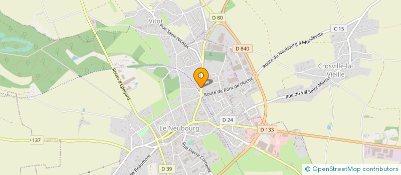 localisation de l'entreprise MONSIEUR FABIEN FERAL  LE NEUBOURG