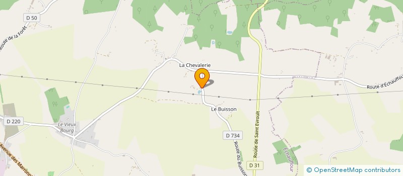 localisation de l'entreprise MONSIEUR FABIEN FERET  ECHAUFFOUR