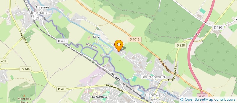 localisation de l'entreprise MONSIEUR FABIEN FLAMAND  BOUTTENCOURT