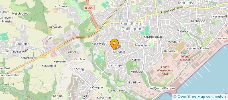localisation de l'entreprise MONSIEUR FABIEN FLAMEY à BREST