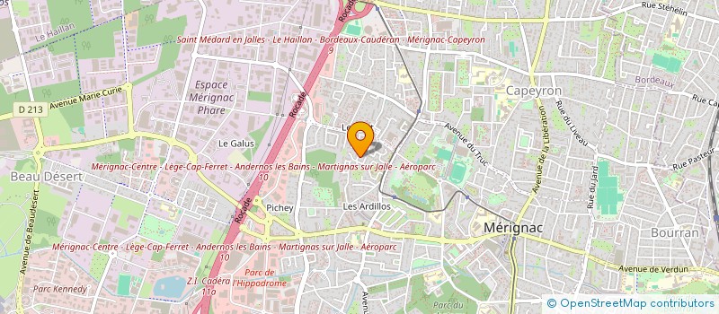 localisation de l'entreprise MONSIEUR FABIEN FONTAGNE  MERIGNAC