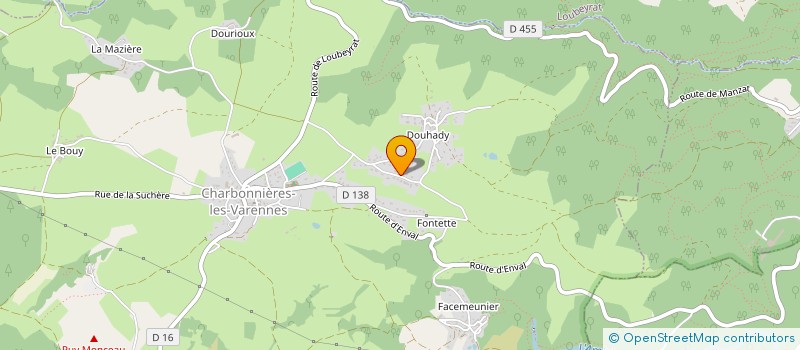 localisation de l'entreprise MONSIEUR FABIEN FONTENILLE  CHARBONNIERES-LES-VARENNES