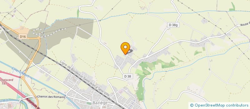 localisation de l'entreprise MONSIEUR FABIEN FOREST  BAZIEGE