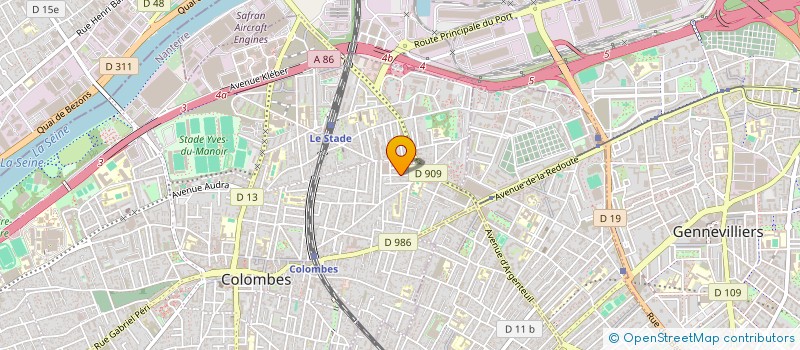 localisation de l'entreprise MONSIEUR FABIEN FOUBERT à COLOMBES