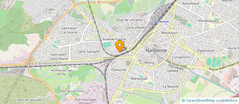 localisation de l'entreprise MONSIEUR FABIEN FOUCHER à NARBONNE
