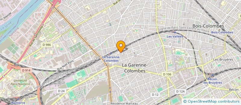 localisation de l'entreprise MONSIEUR FABIEN FOUILLOT à LA GARENNE-COLOMBES