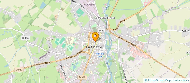 localisation de l'entreprise MONSIEUR FABIEN FRADEAUD à LA CHATRE