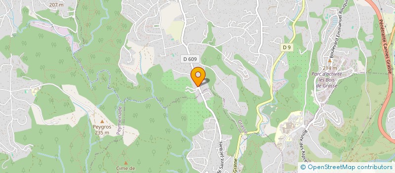 localisation de l'entreprise MONSIEUR FABIEN FRADET  GRASSE