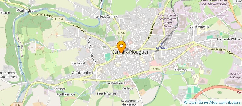 localisation de l'entreprise MONSIEUR FABIEN FRAMMEZELLE à CARHAIX-PLOUGUER