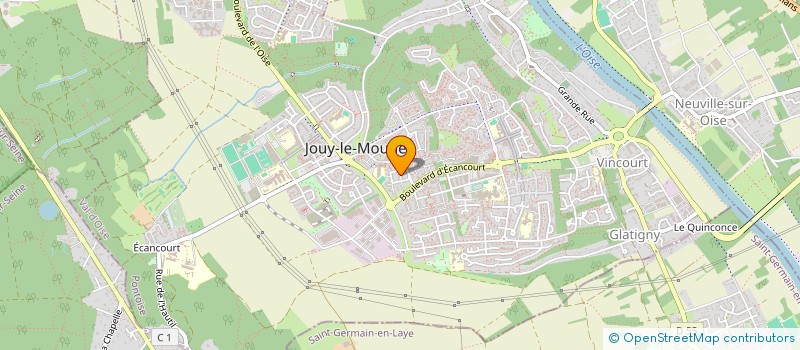 localisation de l'entreprise MONSIEUR FABIEN FRANC  JOUY-LE-MOUTIER