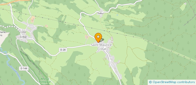 localisation de l'entreprise MONSIEUR FABIEN FRANCOIS  SAINT-MAURICE-CRILLAT