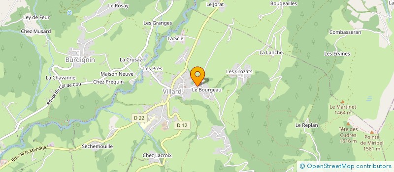 localisation de l'entreprise MONSIEUR FABIEN FRITSCH  VILLARD