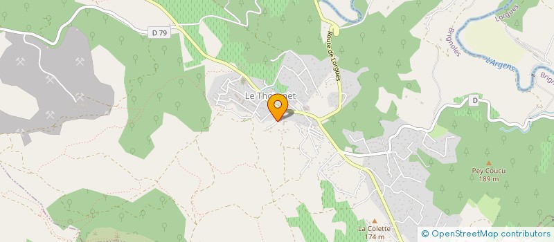 localisation de l'entreprise MONSIEUR FABIEN GABORIT  LE THORONET