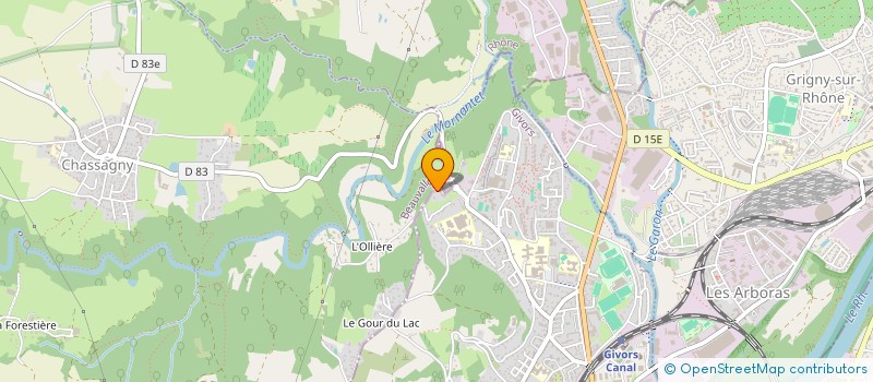 localisation de l'entreprise MONSIEUR FABIEN GACON  GIVORS