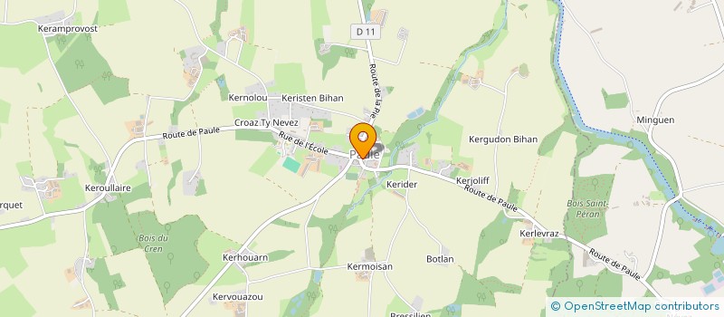 localisation de l'entreprise MONSIEUR FABIEN GALLET  TREBRIVAN