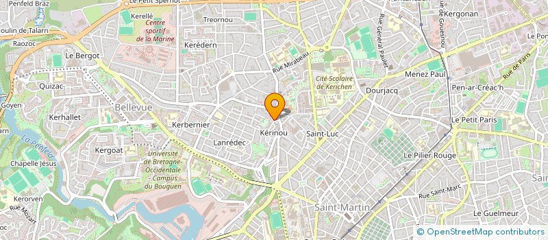 localisation de l'entreprise MONSIEUR FABIEN GANGUENON  BREST