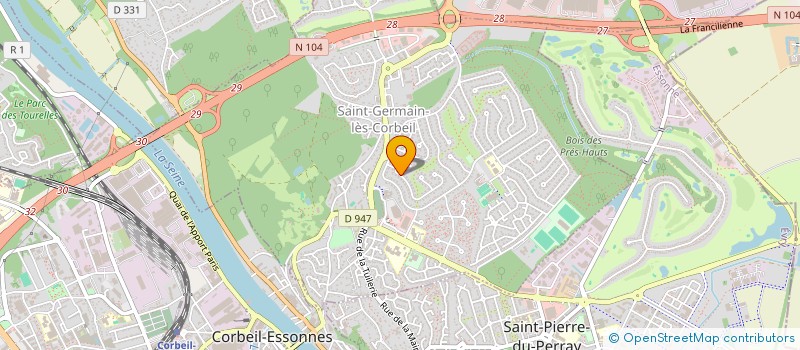 localisation de l'entreprise MONSIEUR FABIEN GARCIN à SAINT-GERMAIN-LES-CORBEIL