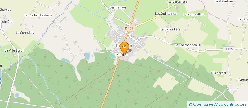 localisation de l'entreprise MONSIEUR FABIEN GARNIER  SAINT-GERMAIN-EN-COGLES