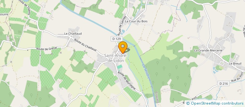 localisation de l'entreprise MONSIEUR FABIEN GARNIER à SAINT-ANDRE-DE-LIDON