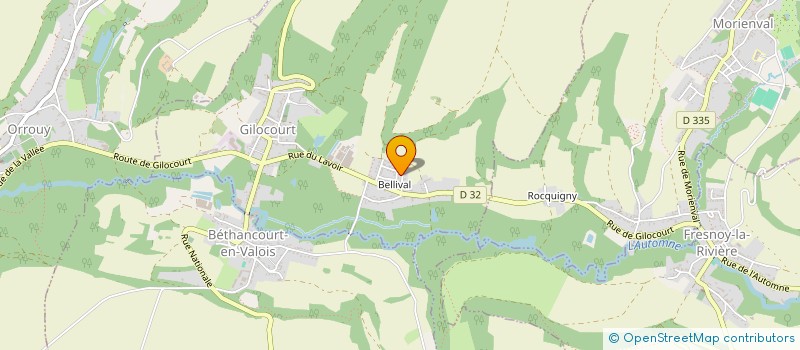 localisation de l'entreprise MONSIEUR FABIEN GAUCHET  GILOCOURT