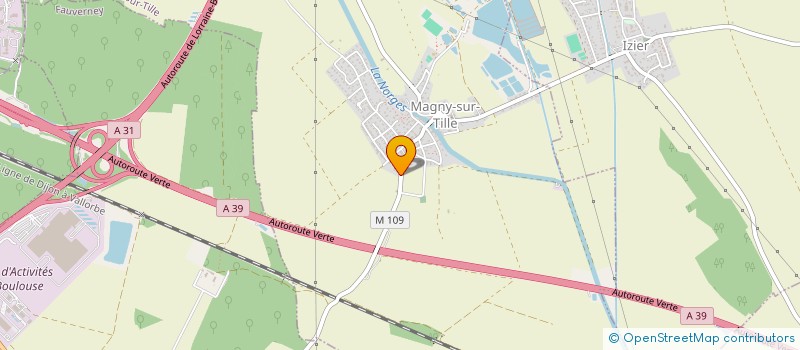 localisation de l'entreprise MONSIEUR FABIEN GAUDRY  MAGNY-SUR-TILLE