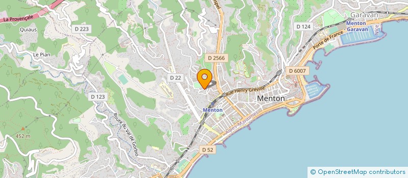 localisation de l'entreprise MONSIEUR FABIEN GAUTHIER à MENTON