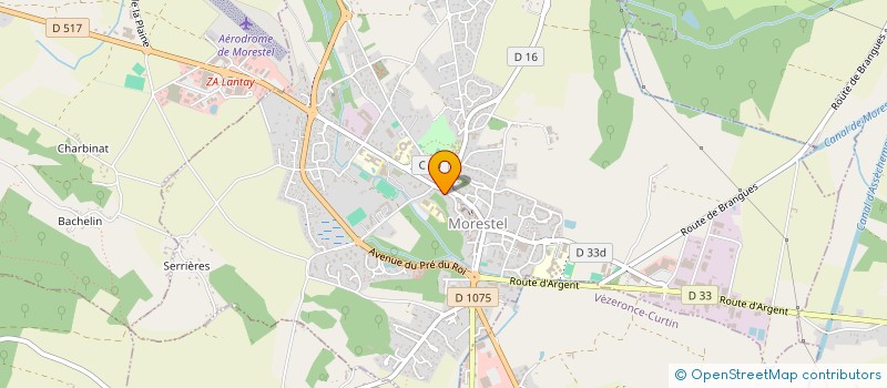 localisation de l'entreprise MONSIEUR FABIEN GAUTHIER  MORESTEL