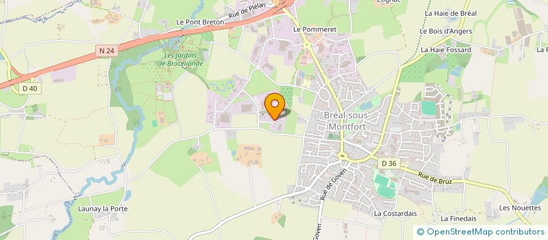 localisation de l'entreprise MONSIEUR FABIEN GAUTIER  BREAL-SOUS-MONTFORT