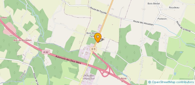 localisation de l'entreprise MONSIEUR FABIEN GELINEAU  AILLAS