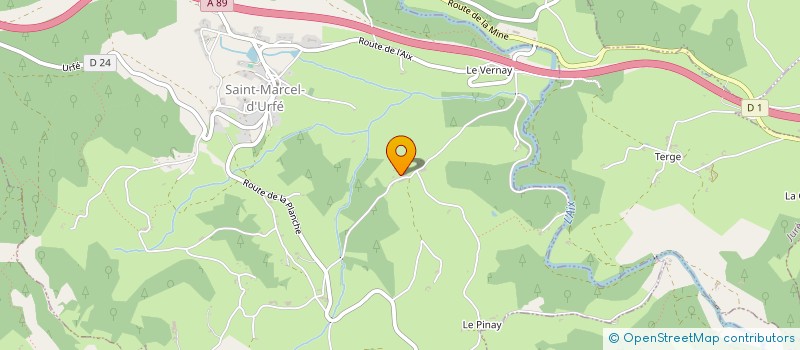 localisation de l'entreprise MONSIEUR FABIEN GENTER  SAINT MARCEL D'URFE