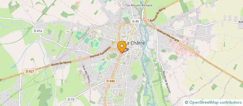 localisation de l'entreprise MONSIEUR FABIEN GEOFFRENET à LA CHATRE