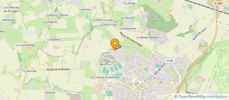 localisation de l'entreprise MONSIEUR FABIEN GERARD  LE RHEU