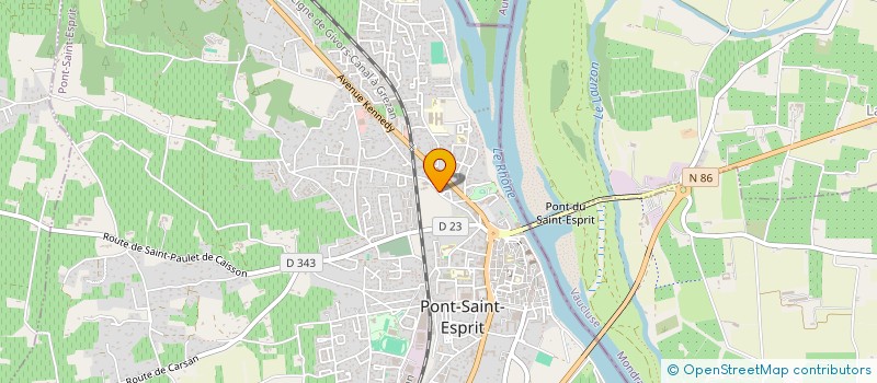 localisation de l'entreprise MONSIEUR FABIEN GHISALBERTI  PONT-SAINT-ESPRIT