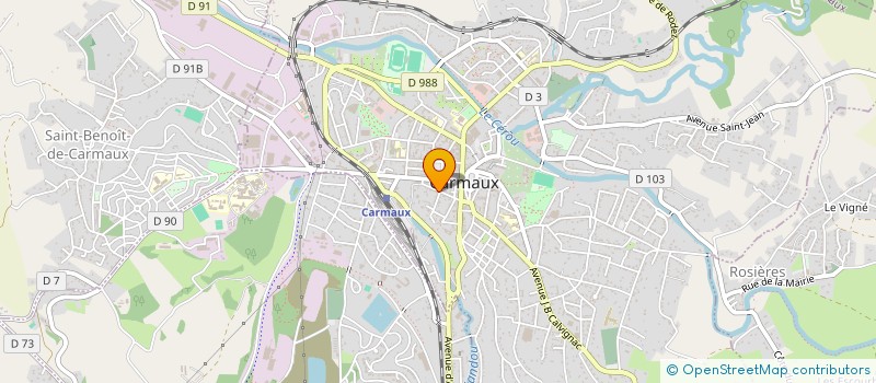 localisation de l'entreprise MONSIEUR FABIEN GIACOMINI  CARMAUX