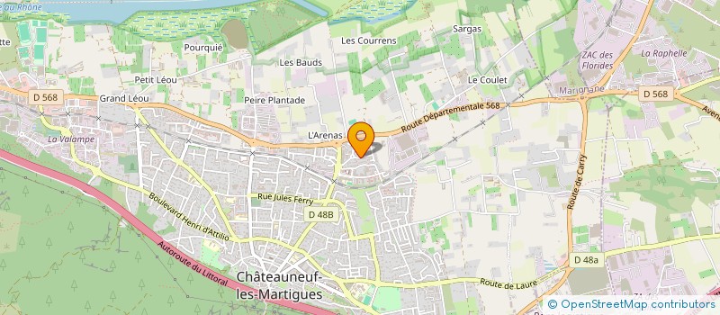 localisation de l'entreprise MONSIEUR FABIEN GIGLIO  CHATEAUNEUF-LES-MARTIGUES