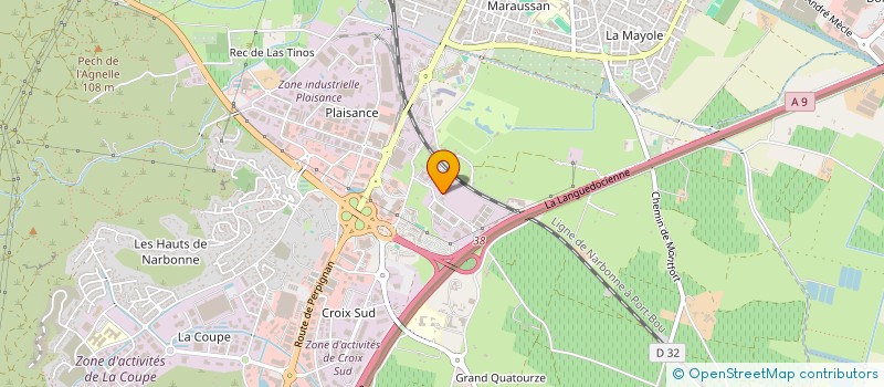 localisation de l'entreprise MONSIEUR FABIEN GIL  NARBONNE