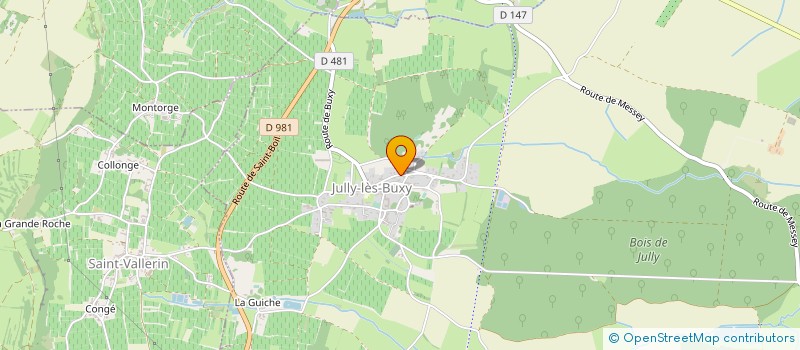 localisation de l'entreprise MONSIEUR FABIEN GILLES  JULLY-LES-BUXY