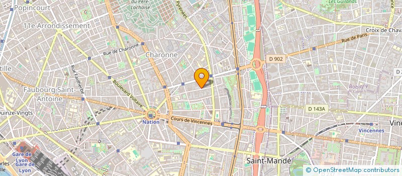 localisation de l'entreprise MONSIEUR FABIEN GILLES  PARIS