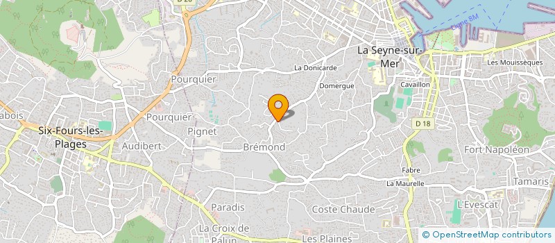 localisation de l'entreprise MONSIEUR FABIEN GIORDANO  LA SEYNE-SUR-MER