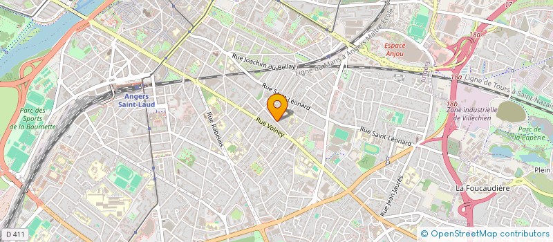 localisation de l'entreprise MONSIEUR FABIEN GODDE à ANGERS