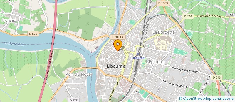 localisation de l'entreprise MONSIEUR FABIEN GODRIE  LIBOURNE