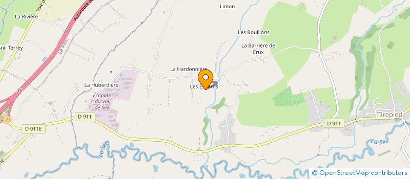 localisation de l'entreprise MONSIEUR FABIEN GOHIER  TIREPIED-SUR-SEE