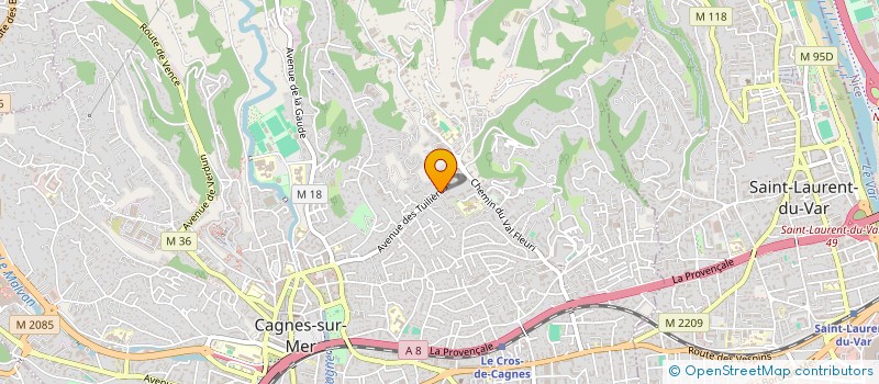 localisation de l'entreprise MONSIEUR FABIEN GOURE  CAGNES-SUR-MER