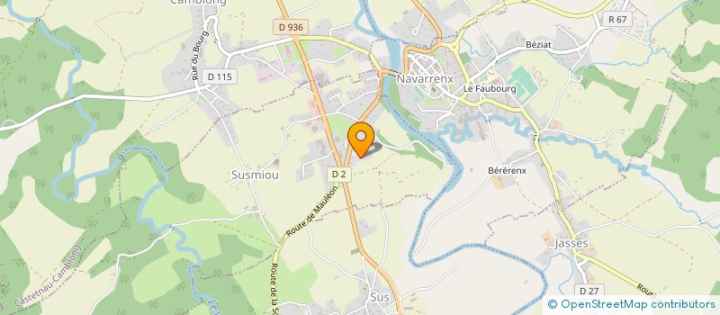 localisation de l'entreprise MONSIEUR FABIEN GOUZI  NAVARRENX