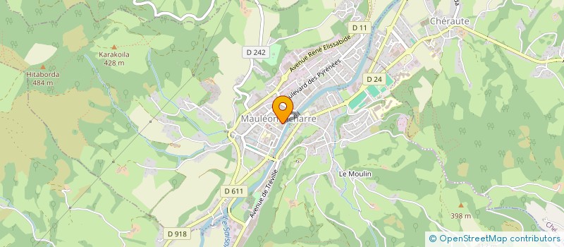 localisation de l'entreprise MONSIEUR FABIEN GOYHEX à MAULEON-LICHARRE