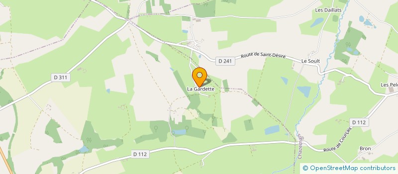 localisation de l'entreprise MONSIEUR FABIEN GRANGHEAUD  COURCAIS