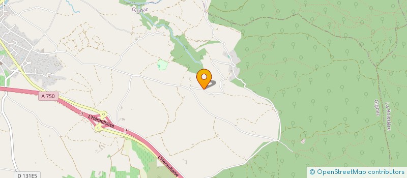 localisation de l'entreprise MONSIEUR FABIEN GRANIER  GIGNAC