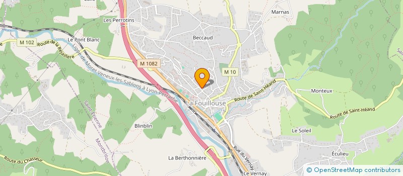 localisation de l'entreprise MONSIEUR FABIEN GRANOTTIER  LA FOUILLOUSE