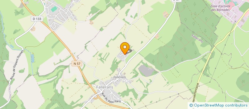 localisation de l'entreprise MONSIEUR FABIEN GREBAN  LES PREMIERS SAPINS